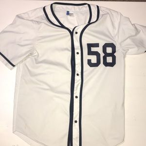 White/Blue H&M Baseball Jersey